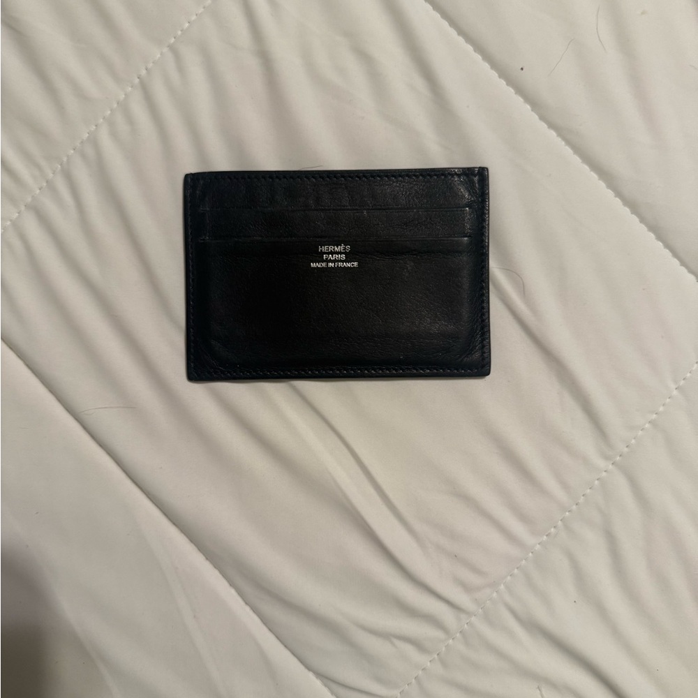 Hermes Midnight Black Card Holder